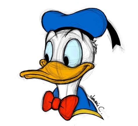 Donald Duck Digital Sketch By Jasminsc On Deviantart