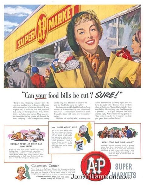 Aandp Grocery Ad Retro Ads Vintage Advertisements Vintage Ads Vintage