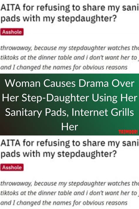 Woman Causes Drama Over Her Step Daughter Using Her Sanitary Pads
