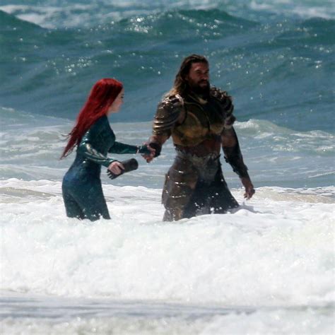 Amber Heard And Jason Momoa As Mera And Aquaman Filming Aquaman Final
