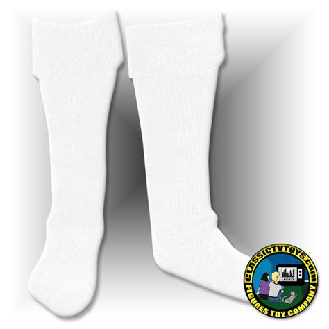 Pair White Long Socks