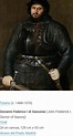 Giovanni Federico I di Sassonia ritratto dopo essere stato sconfitto ...