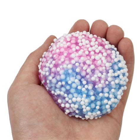 2018 Slime Toy Antistress Spongy Rainbow Fluffy Crunchy Foam Beads Kids