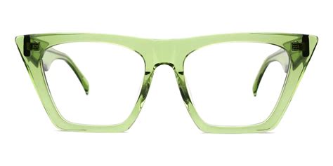 haley cat eye green frames glasses abbe glasses