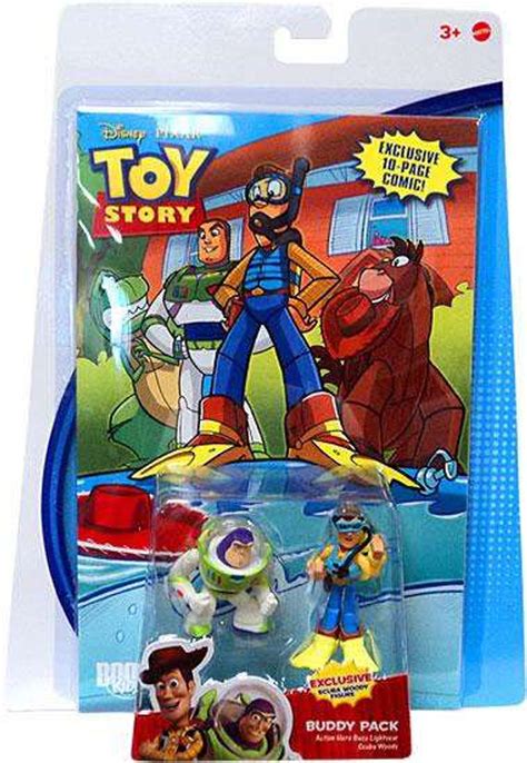 Toy Story Comic Buddy Pack Action Hero Buzz Lightyear Scuba Woody