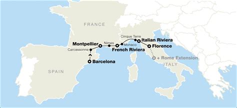 Roads, streets and buildings on interactive online free map of france. Barcelona, Southern France & the Italian Riviera - Go ...