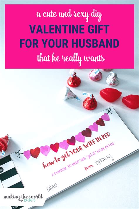 Share them with your significant other or send a friend a sweet note that's sure to make them smile. Sexy Valentine Gift for Your Husband (that he really wants)