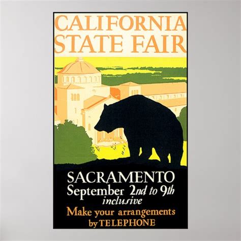 California State Fair Bear Poster