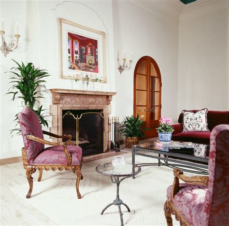 1920s Italian Villa Lemon Heights Traditional Living Room