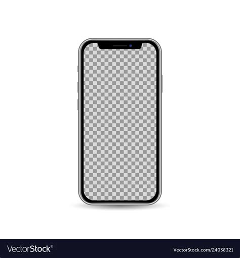 Realistic Smartphone Template With Blank Screen Vector Image