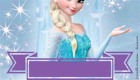 princess party invitationprincess elsa frozen