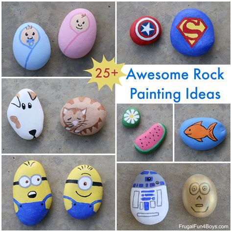 25 Awesome Rock Painting Ideas Frugal Fun For Boys And Girls