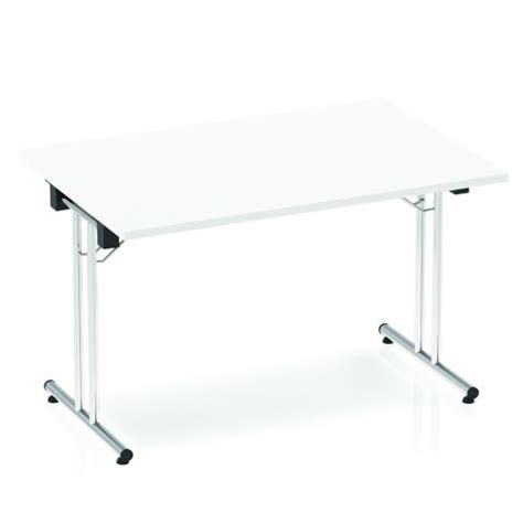 Impulse Folding Rectangular Table 1200 White Office Monster