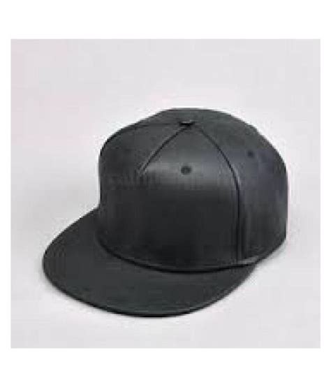 Bolax Black Plain Polyester Caps Buy Online Rs Snapdeal