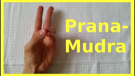 Prana Mudra Mudra of Life Lebensmudra Finger Yoga Übungen