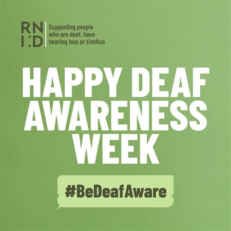 Deaf Awareness Week 1 7 May 2023