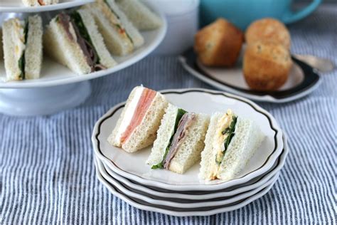 Assorted Tea Sandwiches For Afternoon Tea Recipe Tea Sandwiches