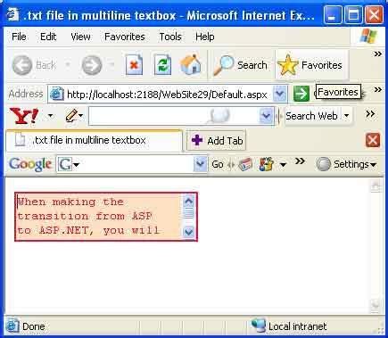 Txt File In Multi Line Textbox In Asp Net Using Vb Net Hot Sex Picture