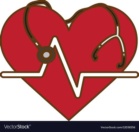 Cardio Heart Icon Royalty Free Vector Image Vectorstock
