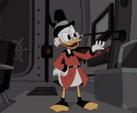 Animated Series Duck Tales Scrooge Mcduck Spinning 