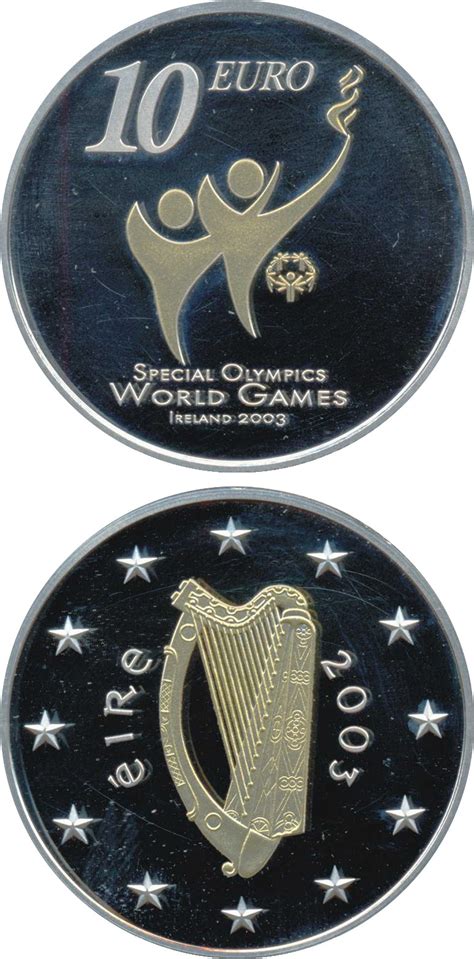 10 Euro Coin Special Olympics World Summer Games Ireland 2003
