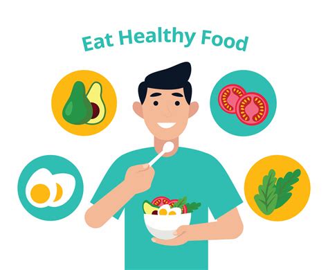 Eat Healthy Food Vector Art And Graphics