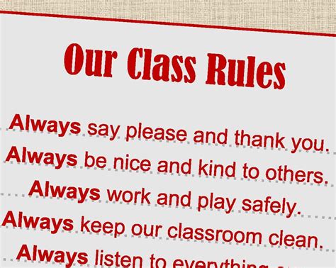 Our Class Rules At The Australian Curriculum Version 84