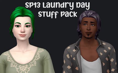 Sims 4 Sp13 Laundry Day Stuff Pack Hair In Jewl Refind Micat Game