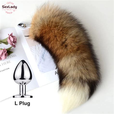Separable Anal Plug Real Fox Tail Cosplay Butt Plug Anal Sex Etsy