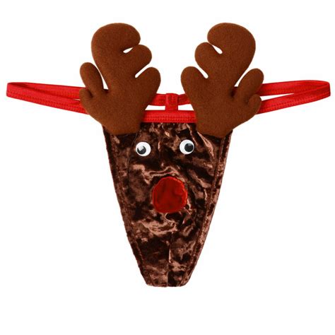 Men Low Rise T Back Christmas Reindeer Costume Underwear Brief Thong Underpants Ebay