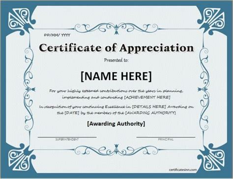 30 Certificate Of Appreciation Templates Download Best Printables