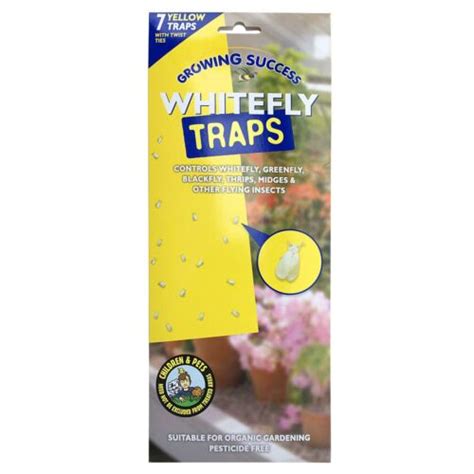 7 X Large Whitefly Greenhouse Double Sided Sticky Traps Greenfly
