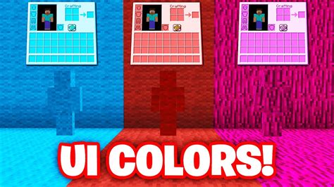 Colored Mcpe Ui Packs Minecraft Bedrock Youtube