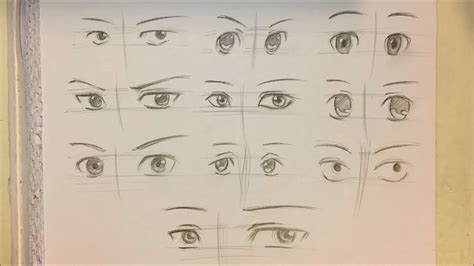 How to draw anime male eyes, step by step, drawing guide, by dawn. How to Draw Anime Boy Eyes 10 Ways No Timelapse - YouTube