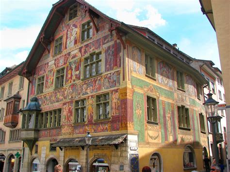 Das haus zum ritter ist das älteste erhaltene wohnhaus der heidelberger altstadt. Haus Zum Ritter, Schaffhausen, Switzerland | Switzerland ...