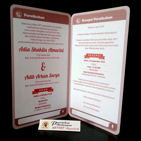 Kartu undangan pernikahan perkawinan artikel terbaru 2011 2012 gambar foto video tentang kartu undangan. Contoh Undangan Pernikahan Via Sosmed - Undangan ...