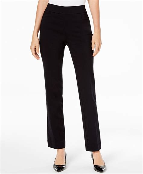 Jm Collection Petite Tummy Control Pull On Pants Created For Macys