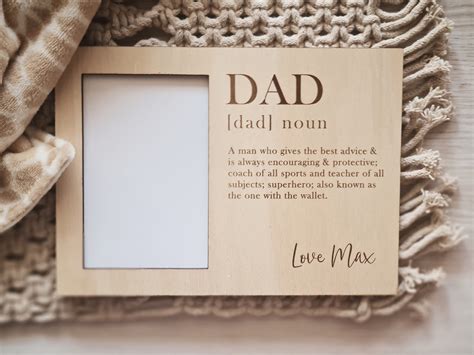 father s dad custom photo plaque fathers day t etsy