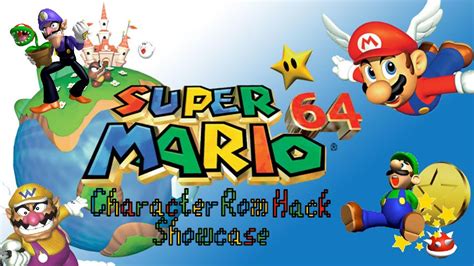 Rom Hack Showcase Super Mario 64 Character Hack Showcase 1 Youtube