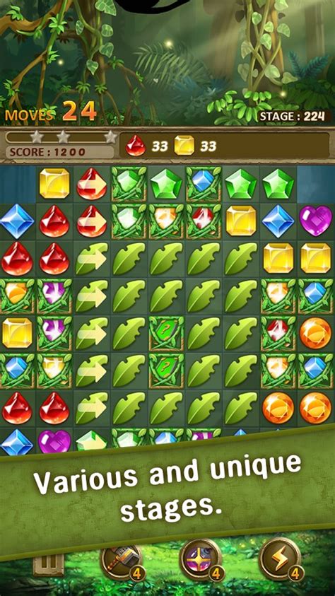 Jewels Jungle Match 3 Puzzle