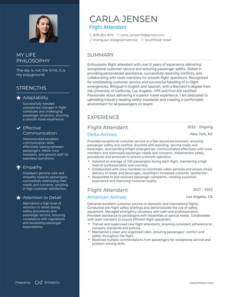 3 Flight Attendant Resume Examples And How To Guide For 2023