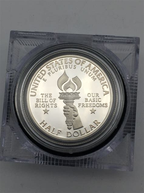 1993 S James Madison Bill Of Rights 90 Silver Proof Half Dollar