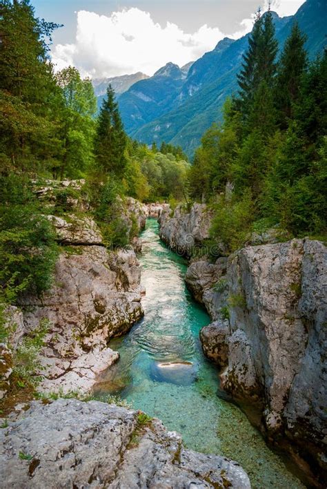 Soca River Slovenian Alps Stock Photo Image Of Soca 34404330
