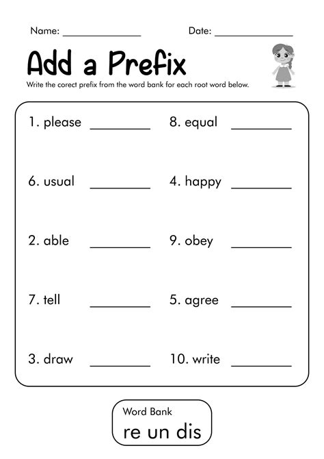 19 Free Printable Prefix Worksheets 4th Grade Artofit