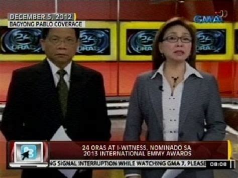 24 oras is gma network's flagship newscast, anchored by gma news pillars mike enriquez, mel tiangco, and vicky morales, featuring top news stories from the philippines and the hottest showbiz news on chika minute hosted by iya villania. 24 Oras: 24 Oras at I-Witness, nominado sa 2013 ...