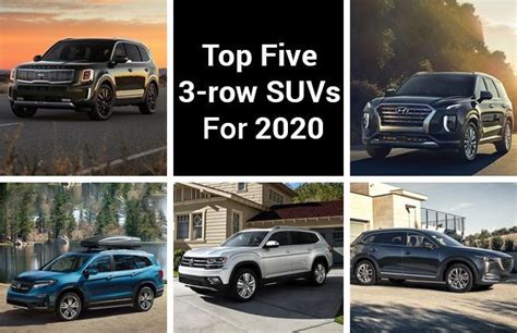 Top 5 Most Efficient 2020 Three Row Crossover Suvs