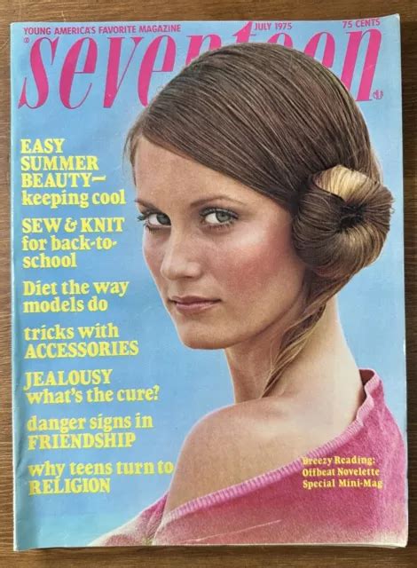 vintage july 1975 seventeen magazine teen fashion beauty models ads issue 17 £20 69 picclick uk