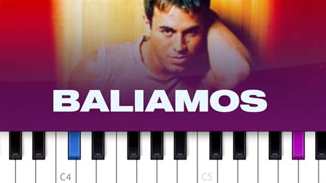 Enrique Iglesias Bailamos Piano Tutorial Youtube