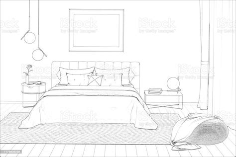 Sketsa Gambar Kamar Tidur Gambar Design Rumah