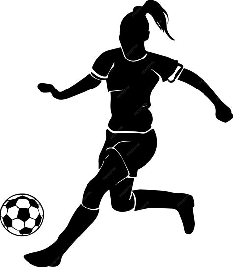 Premium Vector Female Soccer Player Vector Silhouette 22